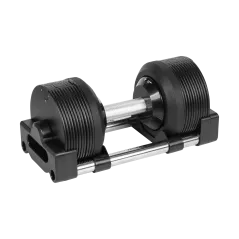 Hantel żeliwny regulowany automat 24 kg, skok co 1kg, REBEL ACTIVE