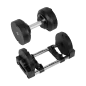 Hantel żeliwny regulowany automat 24 kg, skok co 1kg, REBEL ACTIVE