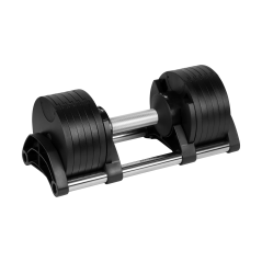 Hantel żeliwny regulowany automat 24 kg, skok co 2kg, REBEL ACTIVE