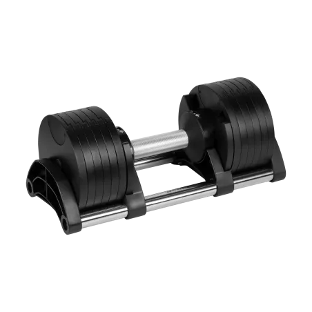 Hantel żeliwny regulowany automat 24 kg, skok co 2kg, REBEL ACTIVE