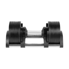 Hantel żeliwny regulowany automat 24 kg, skok co 2kg, REBEL ACTIVE