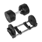 Hantel żeliwny regulowany automat 36 kg, skok co 1kg, REBEL ACTIVE Hantel żeliwny regulowany automat 36 kg, skok co 1kg, REBEL ACTIVE