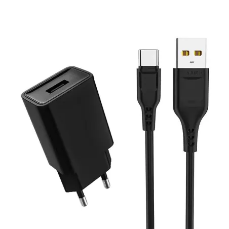 Ładowarka sieciowa USB + kabel USB typu C 2400 mA 12 W