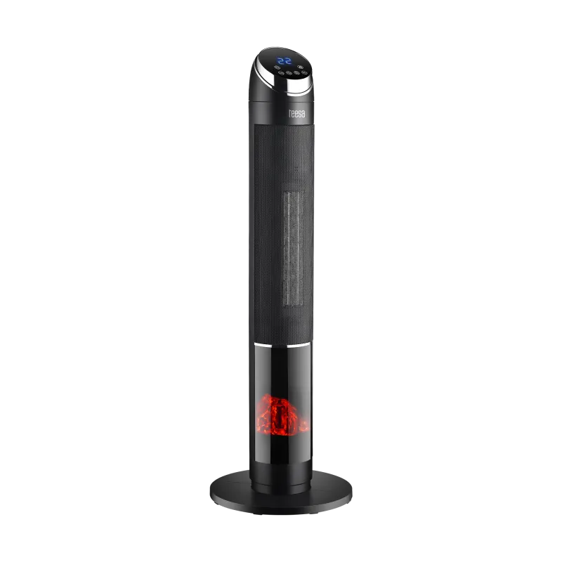 Termowentylator kolumnowy PTC Teesa z funkcją imitacji kominka