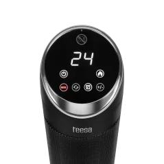 Termowentylator kolumnowy PTC Teesa z funkcją imitacji kominka