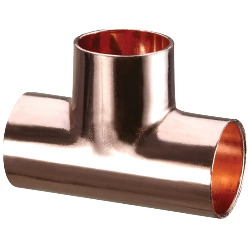 Trójnik DN22 miedziany do lutowania Trójnik DN22 miedziany do lutowania
