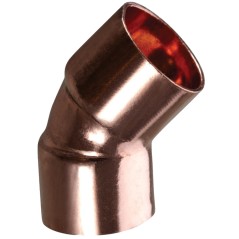 Kolanko DN22 45 stopni miedziane do lutowania