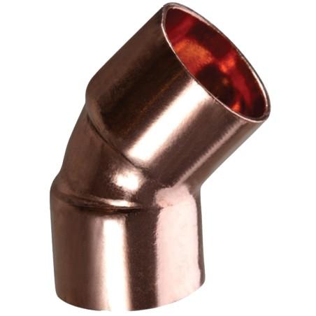 Kolanko DN22 45 stopni miedziane do lutowania