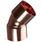 Kolanko DN35 45 stopni miedziane do lutowania