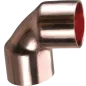 Kolanko DN15 miedziane do lutowania