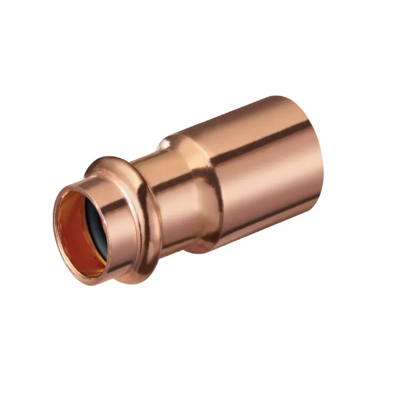 Nypel redukcyjny DN35x28 miedziana Press profil V Nypel redukcyjny DN35x28 miedziana Press profil V