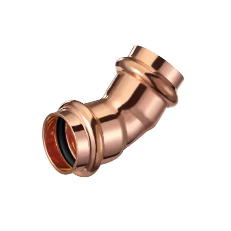 Kolanko DN28 miedziane 45 stopni Press profil V