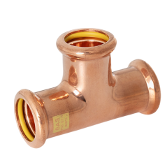 Trójnik do gazu DN22 miedziany Press profil M
