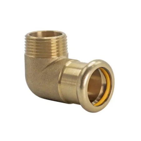 Kolanko do gazu DN15X1/2" GZ mosiężne Press profil M