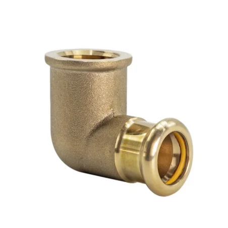 Kolanko do gazu DN22X3/4 GW mosiężne Press profil M – Złączki