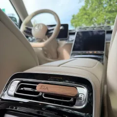 Zapach do samochodu DUFT Tobacco&Vanilia – drewniany dyfuzor na kratkę +2 wkłady