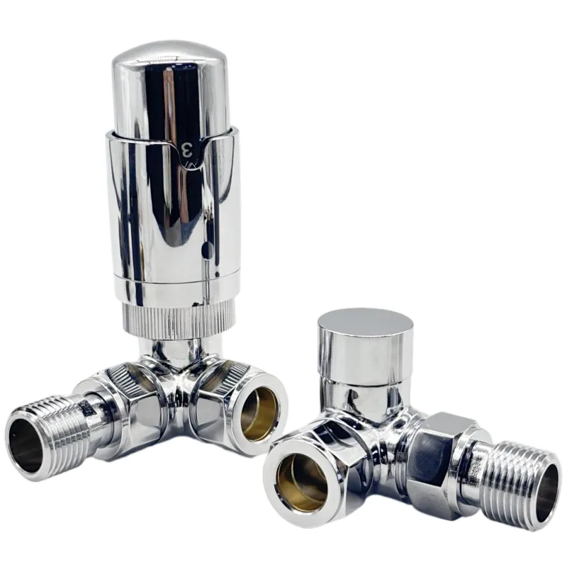 Termostat grzejnikowy narożny chrom Termostat grzejnikowy narożny chrom