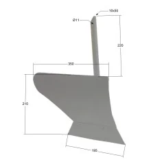 Pług glebogryzarek CEDRUS GL01, GL06, GL07, GL1000N-3/GL09, GLX680/GL10, GLX720/GL11 -Produkt polski