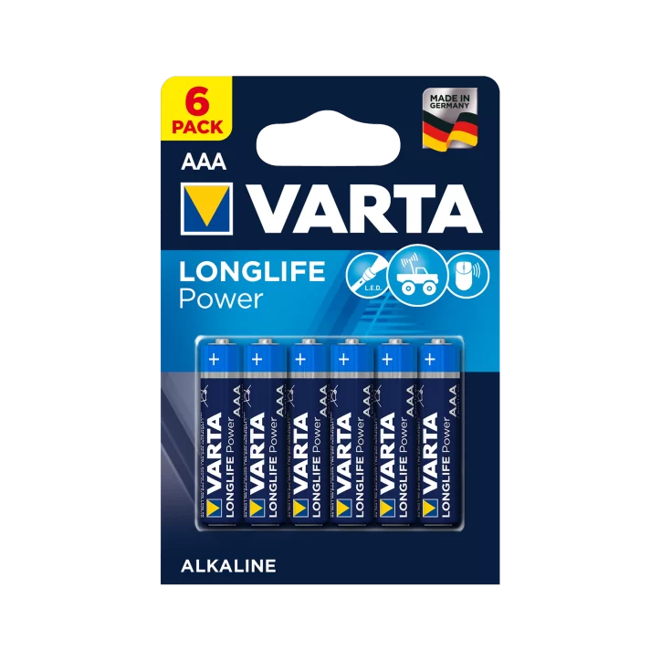 Bateria alkaliczna VARTA LR03 LONGLIFE 6szt./bl.