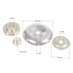 Zestaw podkładek do kos 4 części