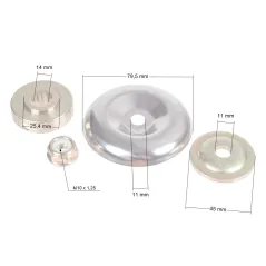 Zestaw podkładek do kos 4 części