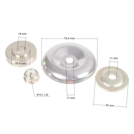 Zestaw podkładek do kos 4 części