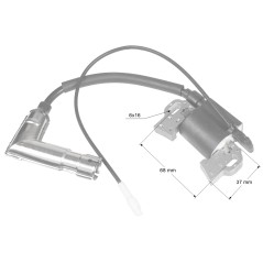 Moduł zapłonowy Loncin cewka LC1P85F CZĘŚĆ ORYGINALNA