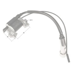 Moduł zapłonowy Loncin cewka LC168F-1 LC170F CZĘŚĆ ORYGINALNA