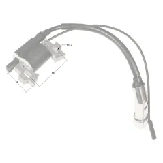 Moduł zapłonowy Loncin cewka LC168F-1 LC170F CZĘŚĆ ORYGINALNA