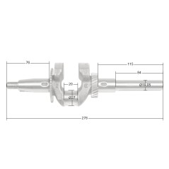 Wał korbowy Loncin H200 CZĘŚĆ ORYGINALNA