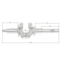 Wał korbowy Loncin H200 CZĘŚĆ ORYGINALNA