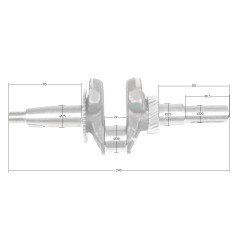 Wał korbowy Cedrus wertykulator CEDWR02R