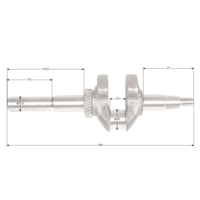 Wał korbowy Loncin LC1P75F CZĘŚĆ ORYGINALNA