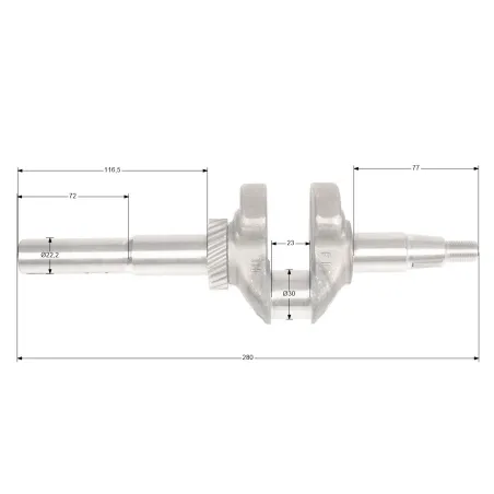 Wał korbowy Loncin LC1P75F CZĘŚĆ ORYGINALNA