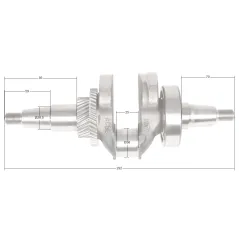 Wał korbowy LC7500I LC7000I CZĘŚĆ ORYGINALNA