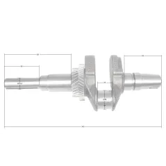 Wał korbowy Loncin LC1P96F CZĘŚĆ ORYGINALNA