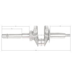 Wał korbowy Loncin LC170FS CZĘŚĆ ORYGINALNA