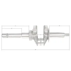 Wał korbowy Loncin LC170FS CZĘŚĆ ORYGINALNA