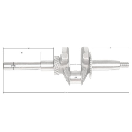 Wał korbowy Loncin LC170FS CZĘŚĆ ORYGINALNA