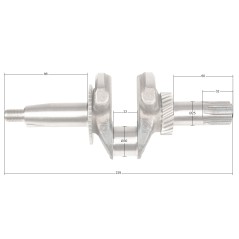 Wał korbowy Loncin LC170F-2 GL CZĘŚĆ ORYGINALNA
