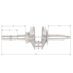 Wał korbowy Loncin G210FA CZĘŚĆ ORYGINALNA