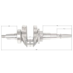 Wał korbowy Loncin G420F CZĘŚĆ ORYGINALNA