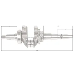 Wał korbowy Loncin G420F CZĘŚĆ ORYGINALNA