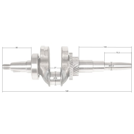 Wał korbowy Loncin G420F CZĘŚĆ ORYGINALNA