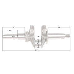 Wał korbowy Loncin LC3500-AS CZĘŚĆ ORYGINALNA