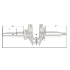 Wał korbowy Loncin LC3500-AS CZĘŚĆ ORYGINALNA