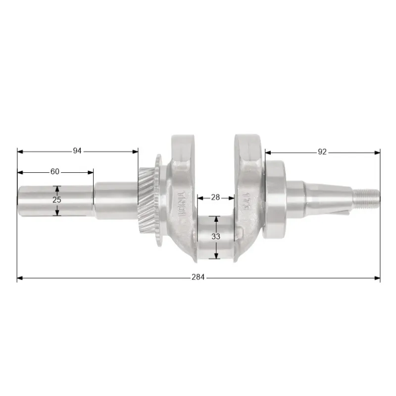 Wał korbowy Loncin G240F G240FD G270F G270FD CZĘŚĆ ORYGINALNA