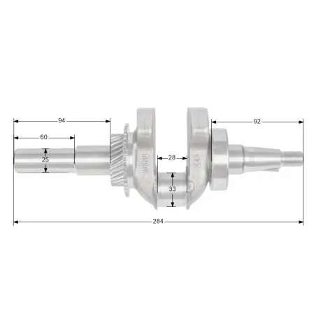 Wał korbowy Loncin G240F G240FD G270F G270FD CZĘŚĆ ORYGINALNA