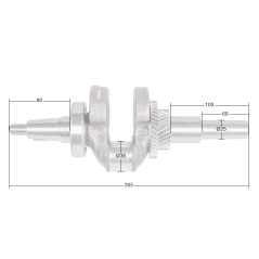 Wał korbowy Loncin G420F G420FD G420FD-A LC190F CZĘŚĆ ORYGINALNA