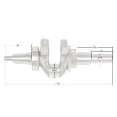 Wał korbowy Loncin G420F G420FD G420FD-A LC190F CZĘŚĆ ORYGINALNA